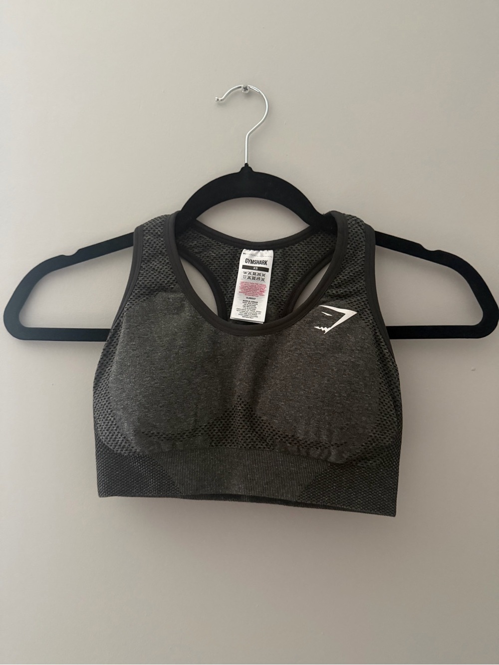 Gymshark Seamless Sports Bra - Dark Gray Padded
